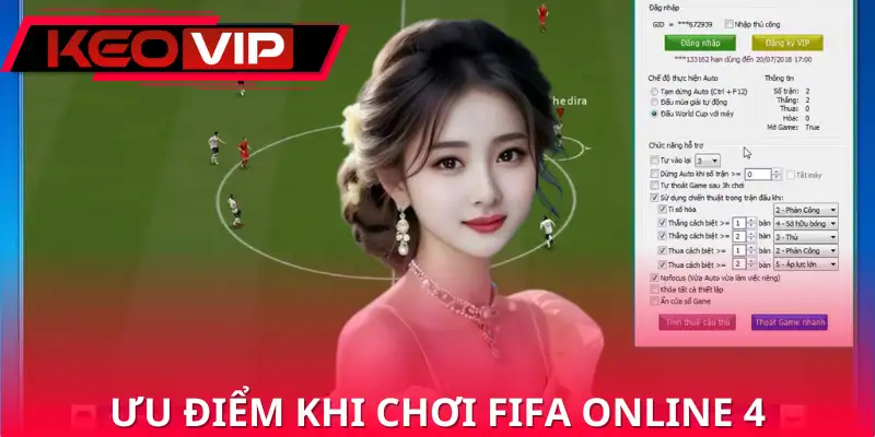 Ưu điểm khi chơi fifa online 4 tại nhà cái